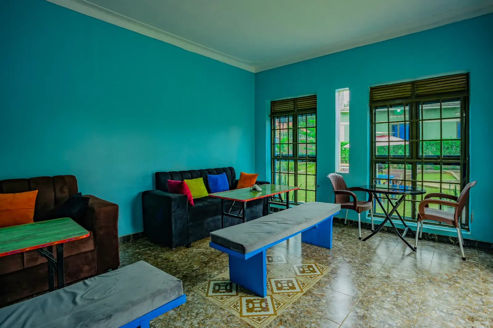 Lounge at Solblu Cottages